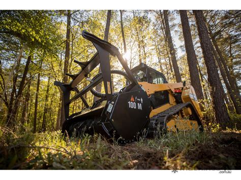 caterpillar mulcher skid steer|skid steer with mulching attachment.